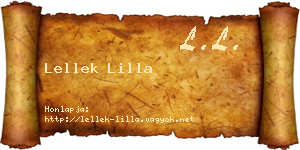 Lellek Lilla névjegykártya